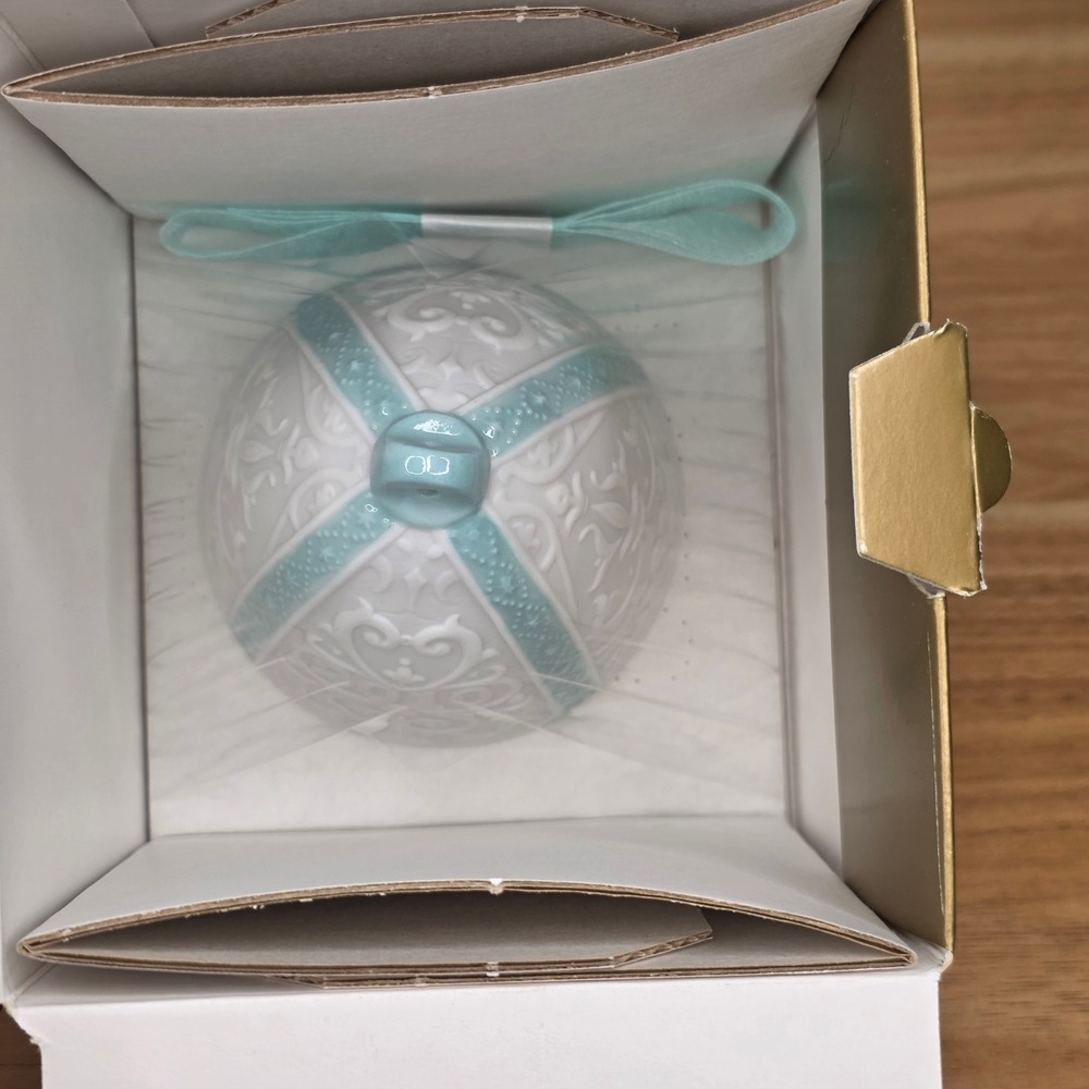 Lladro 2010 Porcelain Christmas Bell Ornament 01018340 Made In Spain NIB